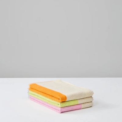Suite702 Guest Towels Set Aqua/Fuchsia/Yellow