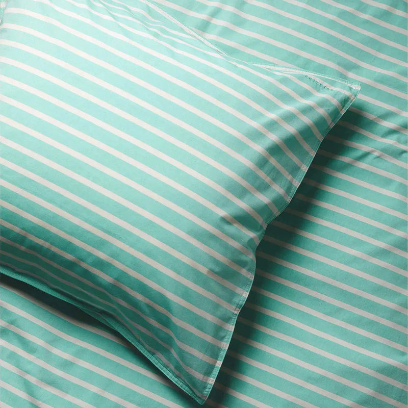 Suite702 Set Dekbedovertrek Stripe Green Ecru