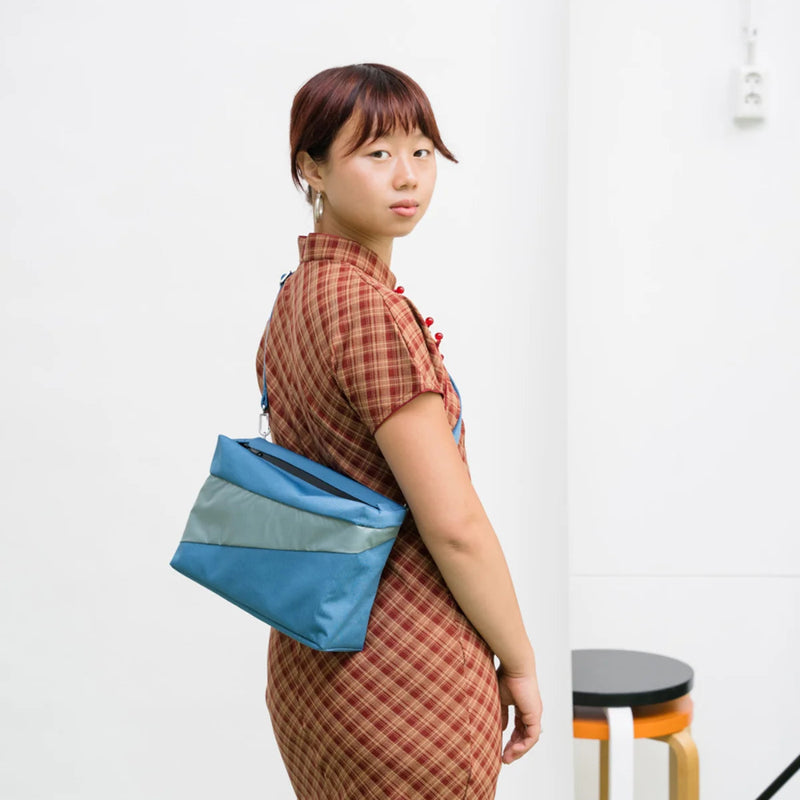 Susan The New Bum Bag Dark Petrol & Grey Medium