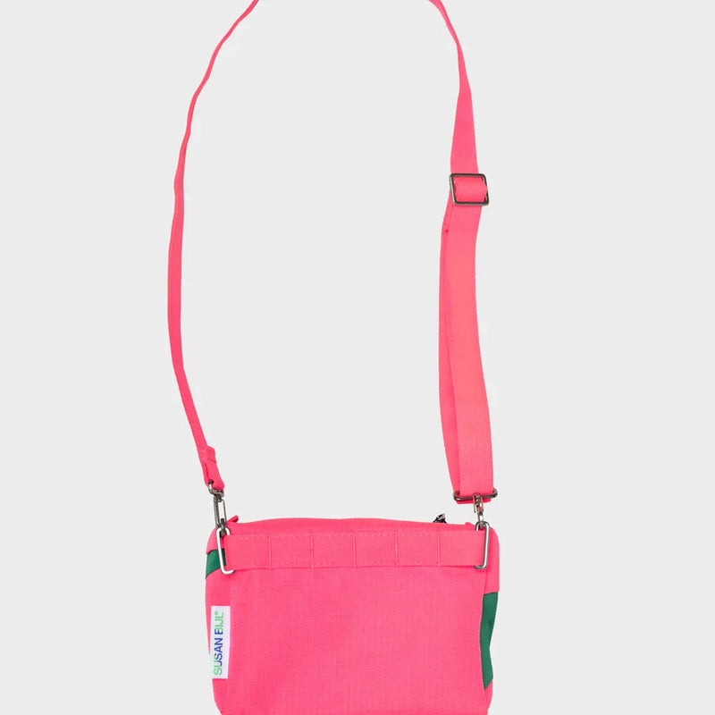 Susan Bijl The New Bum Bag Small Fluo Pink/Seaweed