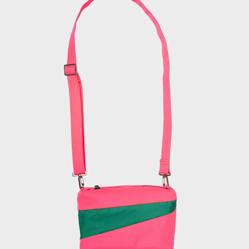 Susan Bijl The New Bum Bag Small Fluo Pink/Seaweed