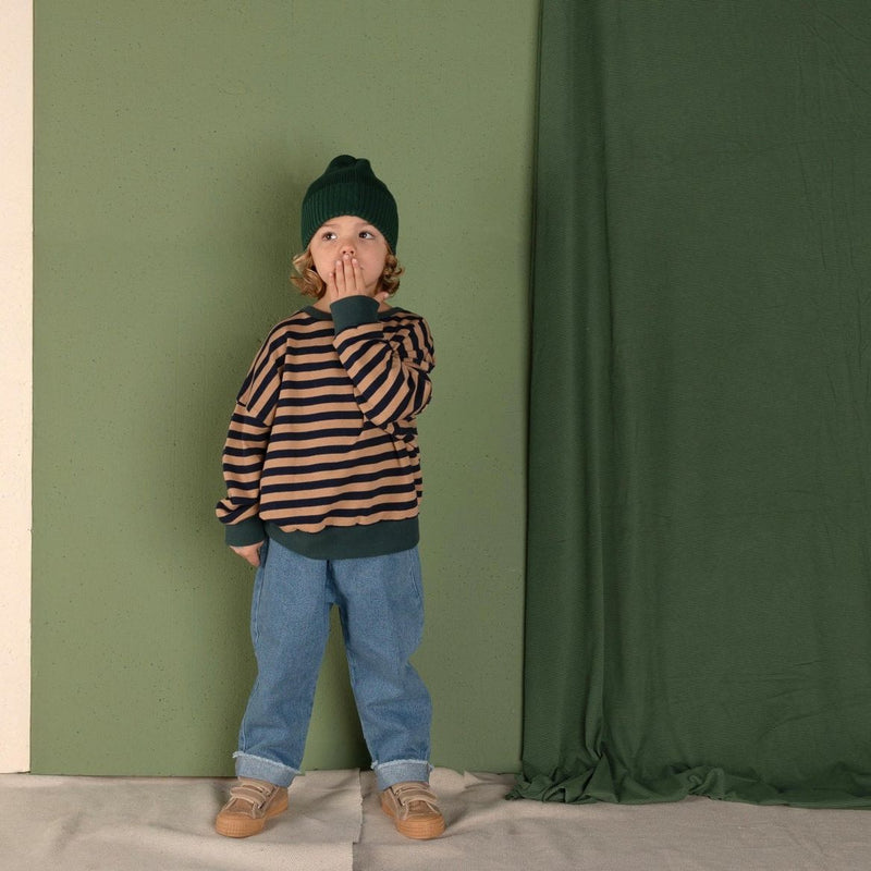 Nixnut Rel Sweater Navy Stripe