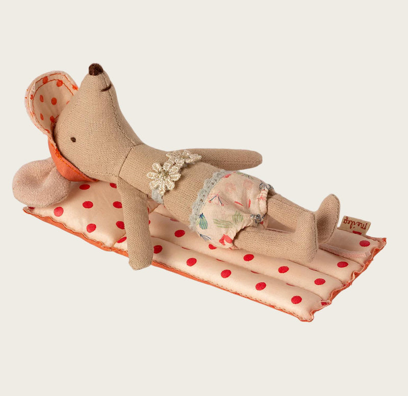 Maileg Air Mattress Mouse Red Dot