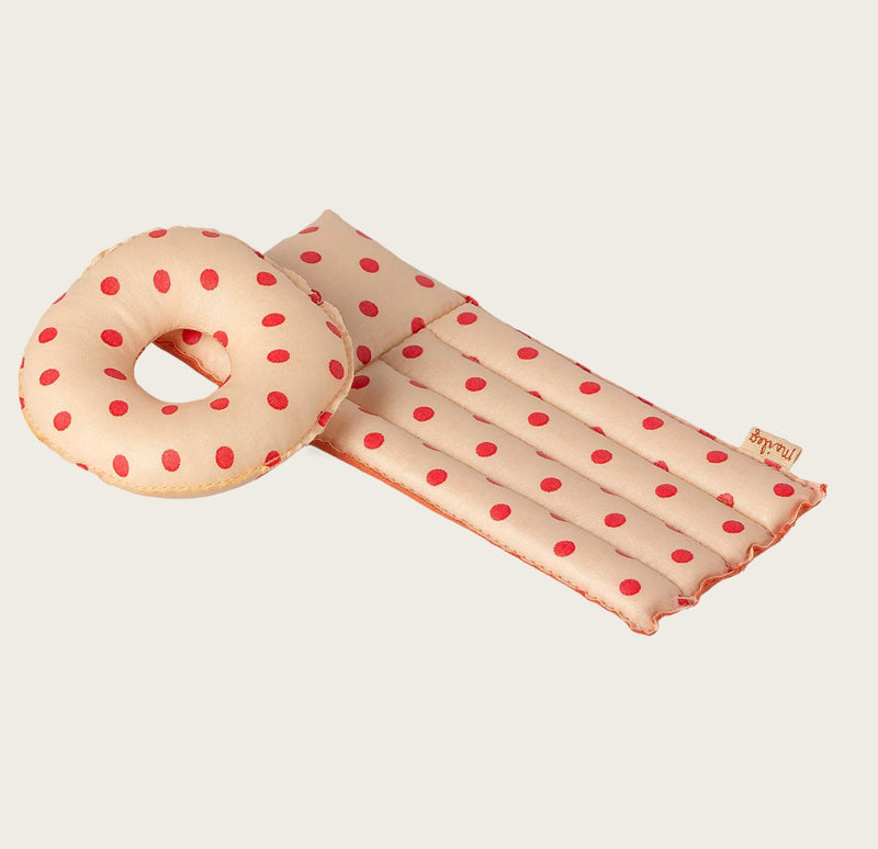 Maileg Air Mattress Mouse Red Dot