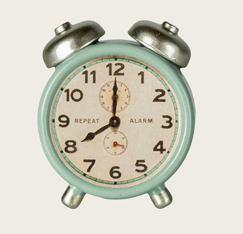 Maileg Alarm Clock Mouse, Mint