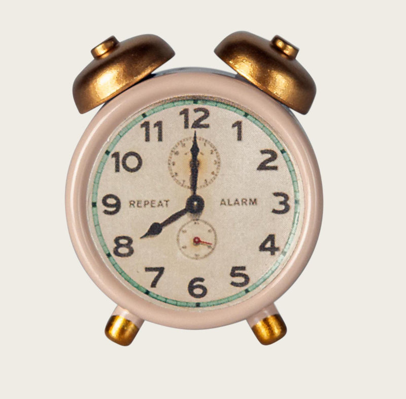 Maileg Alarm Clock Mouse, Powder