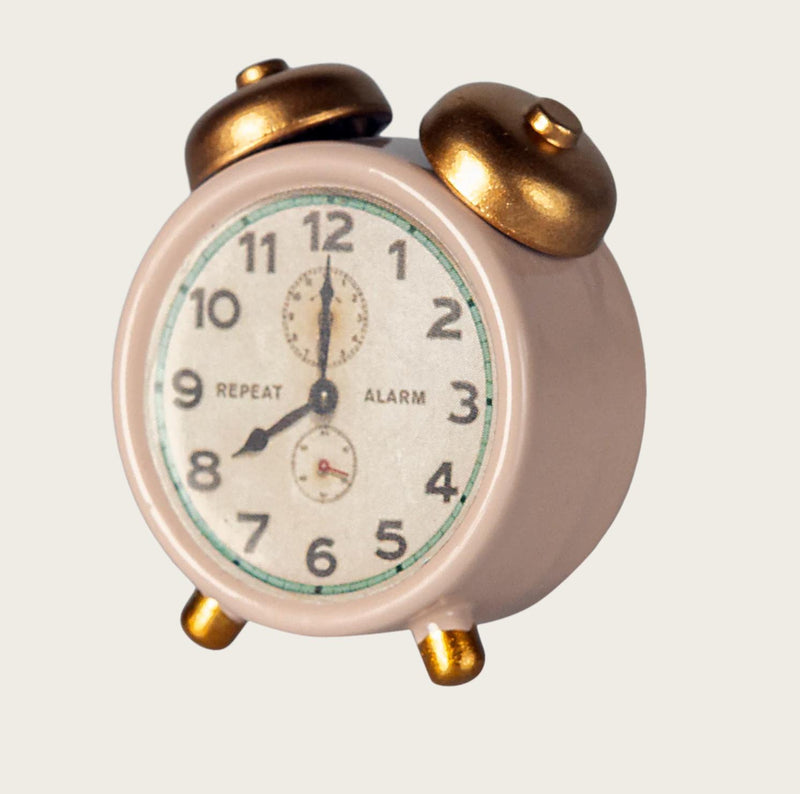 Maileg Alarm Clock Mouse, Powder