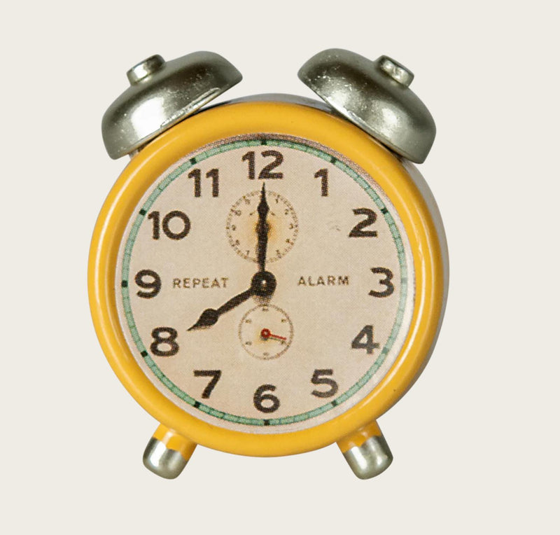 Maileg Alarm Clock Mouse, Yellow