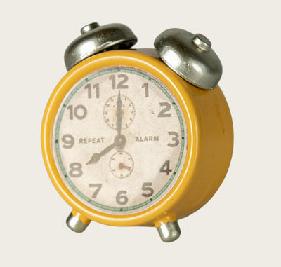 Maileg Alarm Clock Mouse, Yellow