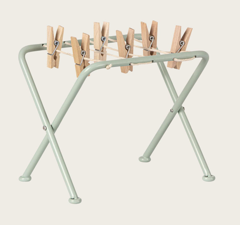 Maileg Miniature Drying Rack W. Pegs