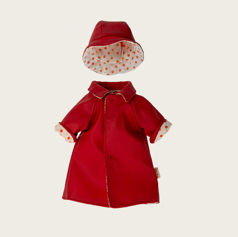 Maileg Raincoat w. Hat Teddy Mum