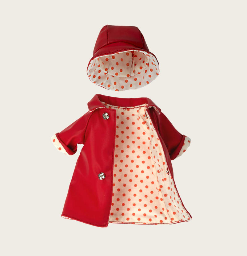 Maileg Raincoat w. Hat Teddy Mum