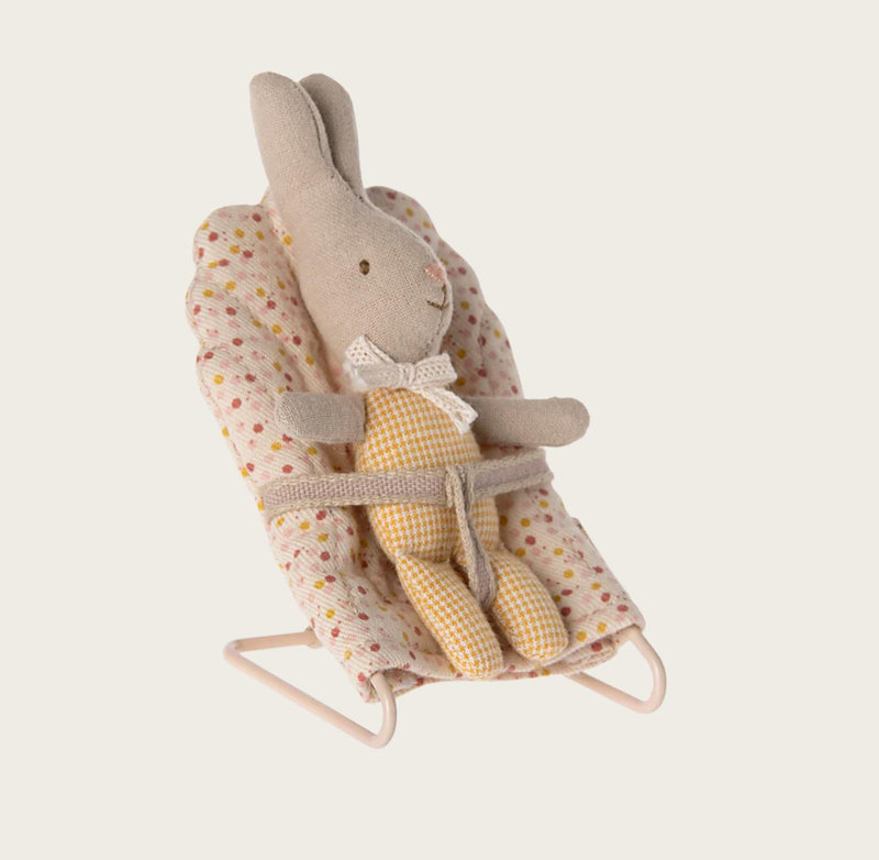 Maileg Rabbit MY Check Yellow