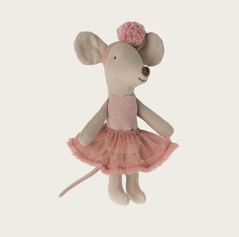 Maileg Ballerina Mouse, Little Sister rose
