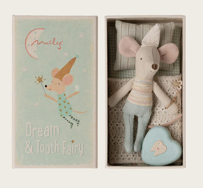 Maileg Tooth Fairy Mouse Little Brother In Matchbox