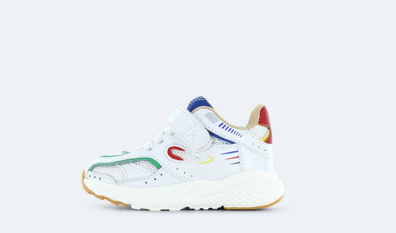 Shoesme Baby Sneaker White Green Red