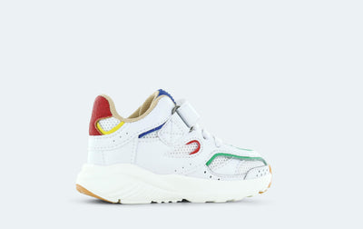 Shoesme Baby Sneaker White Green Red