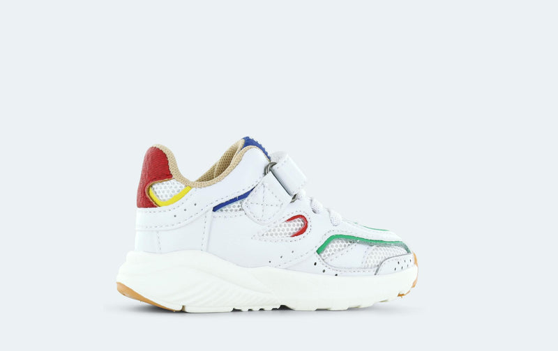 Shoesme Baby Sneaker White Green Red