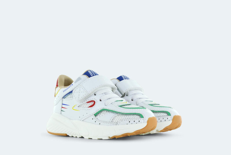 Shoesme Baby Sneaker White Green Red