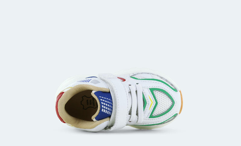 Shoesme Baby Sneaker White Green Red