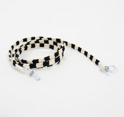 Afro Art Eye Lenyard White Black