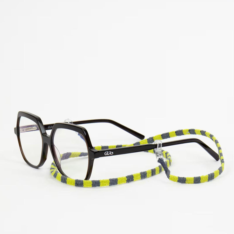 Afro Art Eye Lenyard Lime Grey
