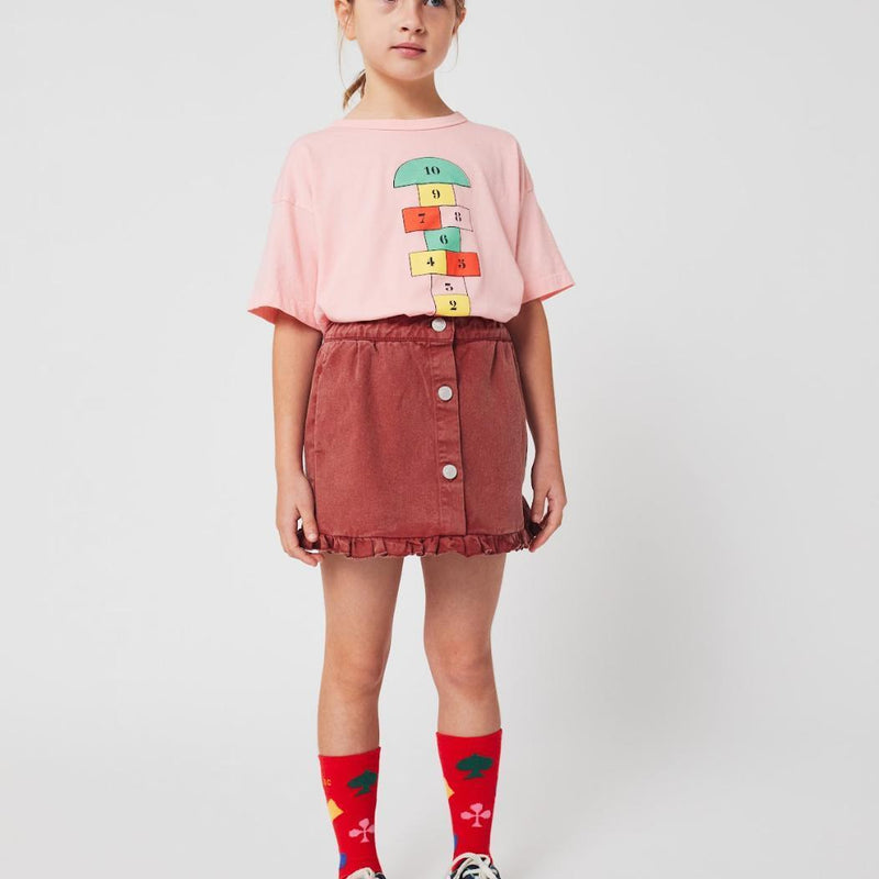 Bobo Choses Tic Tac Toe Ruffled Skirt