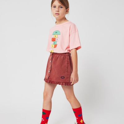 Bobo Choses Tic Tac Toe Ruffled Skirt