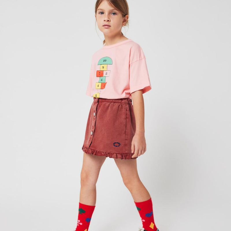 Bobo Choses Tic Tac Toe Ruffled Skirt
