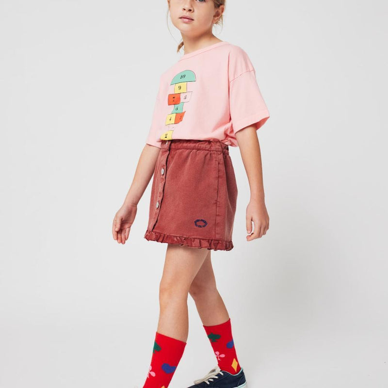 Bobo Choses Tic Tac Toe Ruffled Skirt