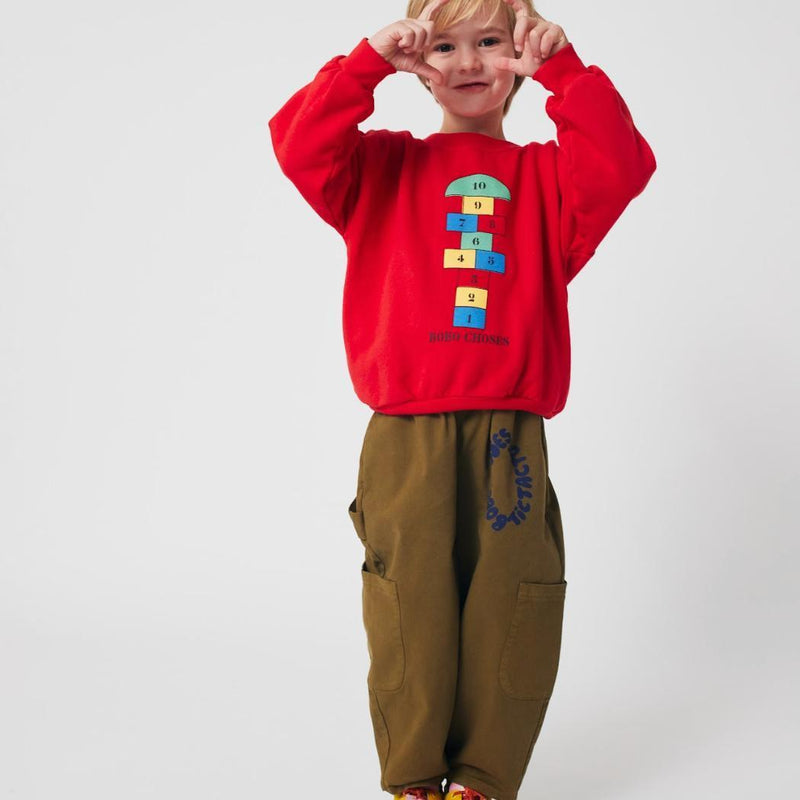 Bobo Choses Tic Tac Toe Woven Cargo Pants