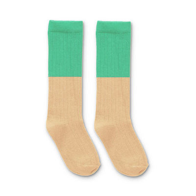 Sproet & Sprout TEENS Socks Colourblock Vivid Green