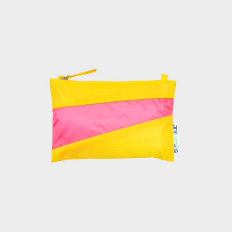 Susan Bijl The New Pouch TV Yellow & Fluo Pink Small