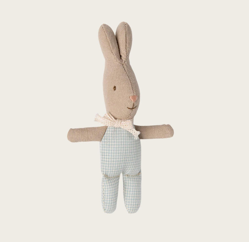 Maileg Rabbit MY Check Blue