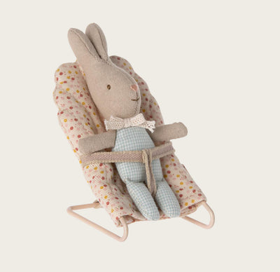 Maileg Rabbit MY Check Blue
