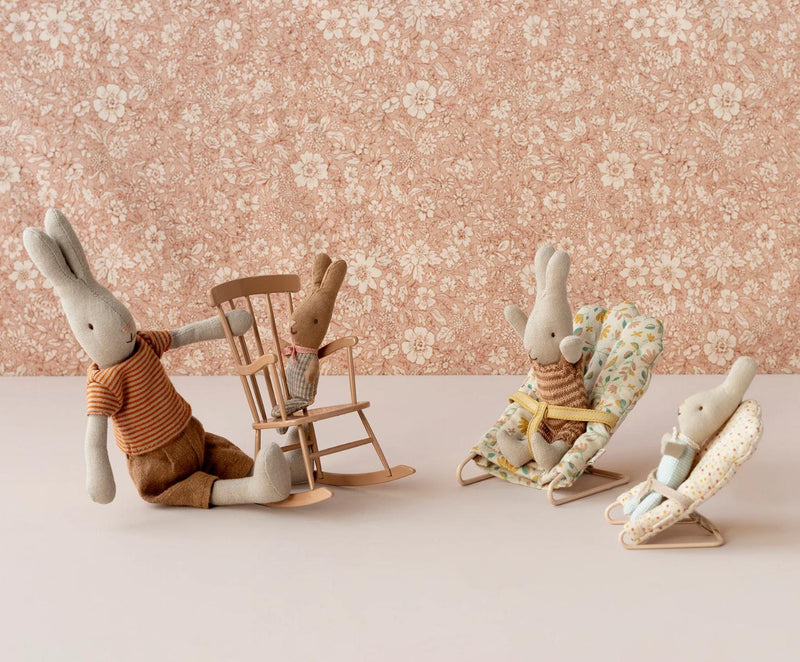 Maileg Rabbit MY Check Blue