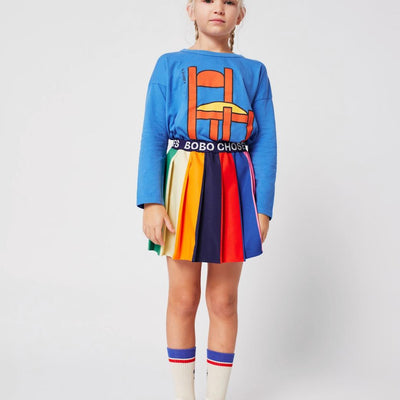 Bobo Choses Color Block Pleated Skirt