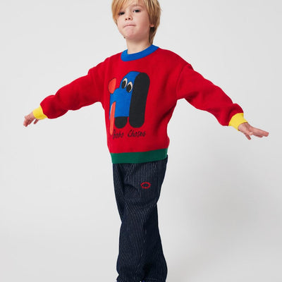 Bobo Choses Doggy Mate Jacquard Jumper
