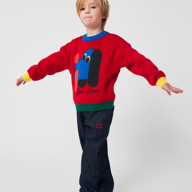 Bobo Choses Doggy Mate Jacquard Jumper