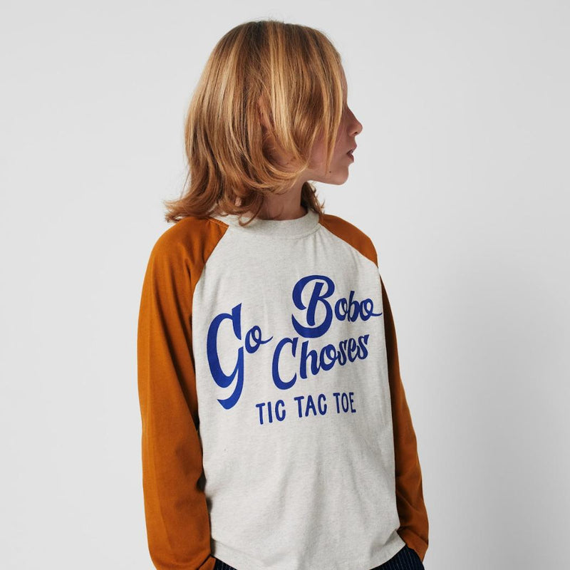 Bobo Choses Tic Tac Toe Denim Pants Navy Blue