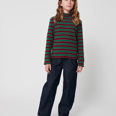 Bobo Choses Tic Tac Toe Denim Pants Navy Blue