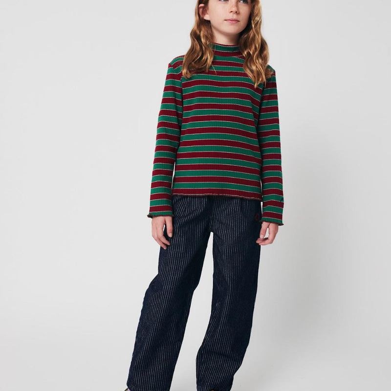 Bobo Choses Tic Tac Toe Denim Pants Navy Blue