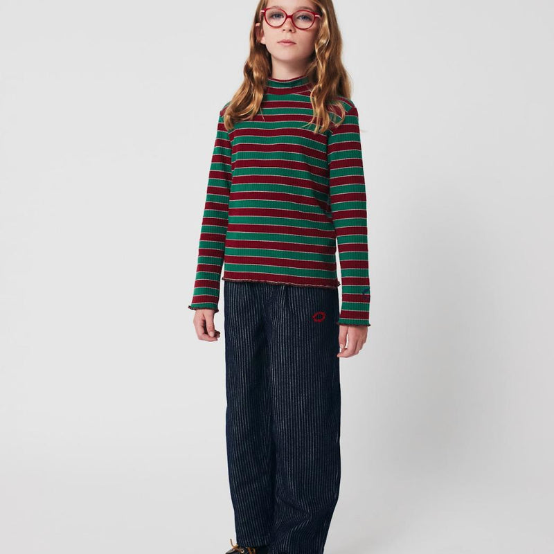 Bobo Choses Tic Tac Toe Denim Pants Navy Blue