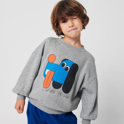 Bobo Choses Doggy Mate Sweatshirt Heather Grey