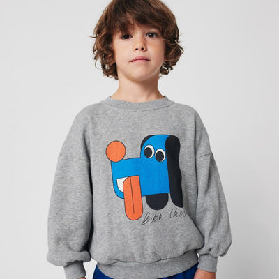 Bobo Choses Doggy Mate Sweatshirt Heather Grey
