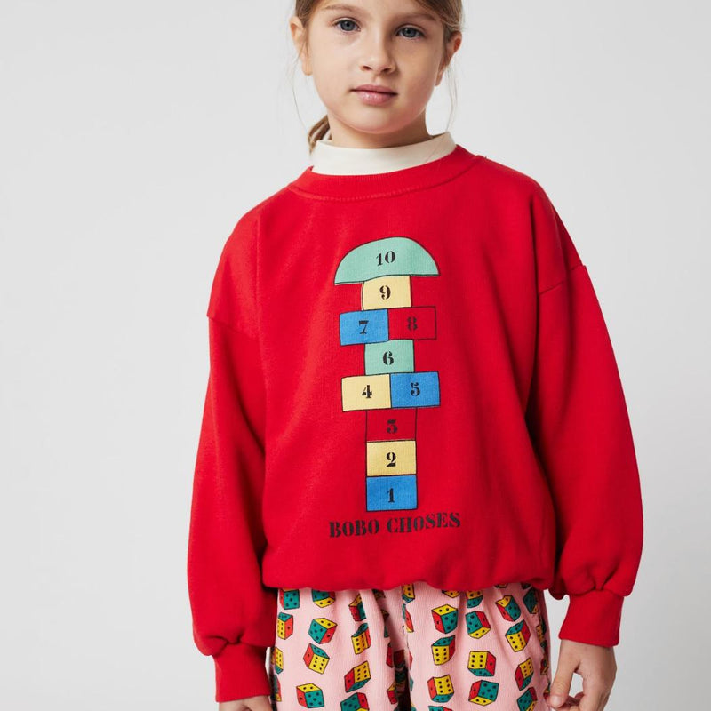 Bobo Choses Hopscotch Sweatshirt Red