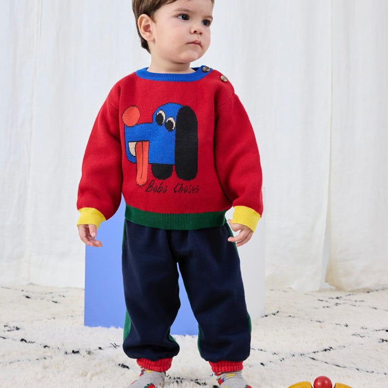 Bobo Choses Baby Doggy Mate Jacquard Jumper