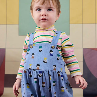 Bobo Choses Baby Striped Turtleneck T-shirt