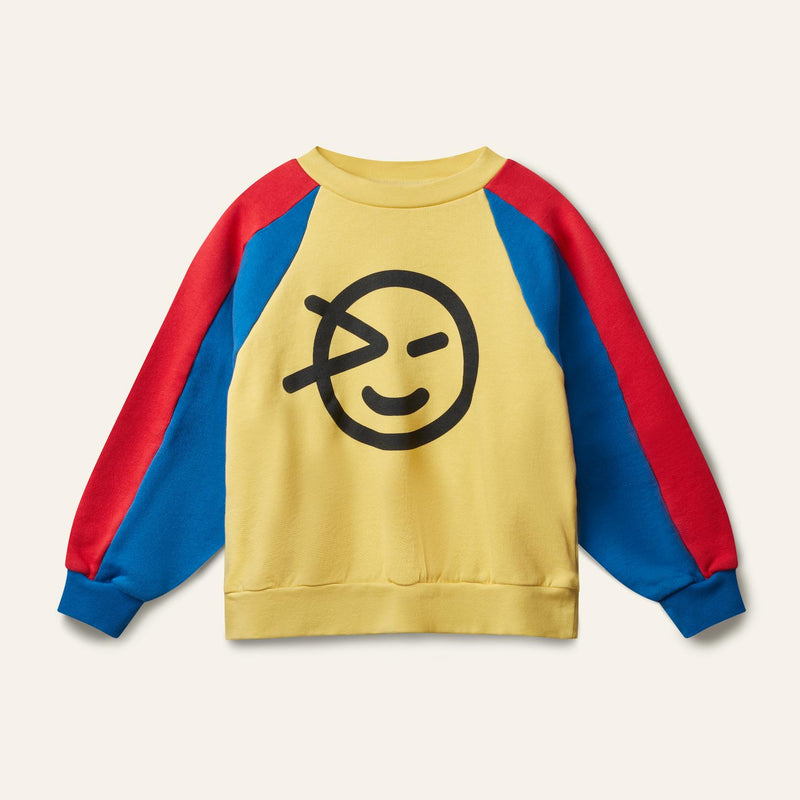 Wynken Panel Sweat Yellow/Ladybird/Blue