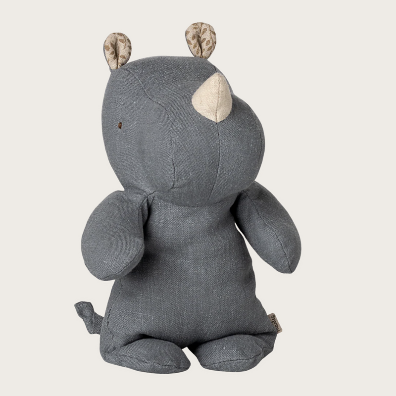 Maileg Safari Friends Rhino Small Dusty Blue